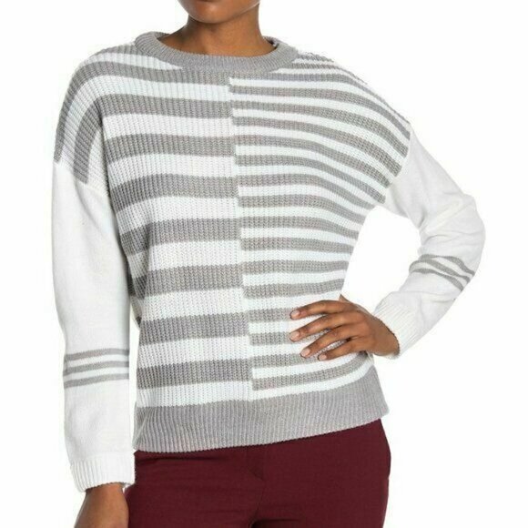 Catherine Malandrino Womens Size Medium Color Block Striped Pullover Sweater - Picture 1 of 8